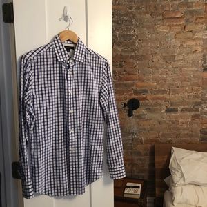 Banana Republic Checkered Mens Shirt - Slim Fit